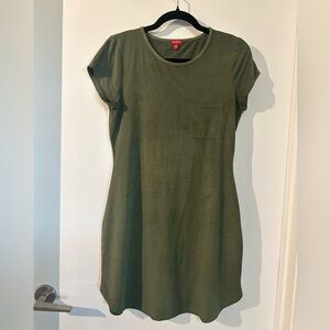 Los Angeles GUESS faux-suede T-shirt dress